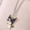 Collares Sanrio Europeos y Americanos Transfronterizos, Lindos Collares Colgantes de Kuromi y My Melody, Cadenas para Clavícula de Dibujos Animados, Accesorios para Niños