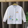 Cárdigan de algodón de una pieza para bebé para otoño, Ropa interior tipo suéter para lactantes, Prenda superior unisex cálida con apertura frontal para niños