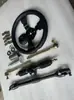 Accesorios de Karting para Motocicleta Eléctrica de Cuatro Ruedas DIY 32-42CM Cremallera de Dirección Columna de Dirección Volante Barra de Dirección Rótula