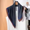 Bufanda Cuadrada de Lujo con Patrón de Espiga para Mujer, Bufanda de Seda Suave y Amigable con la Piel, Adecuada para Todas las Estaciones, Bufanda Decorativa Sencilla y Elegante para el Cuello y Chal