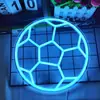 Iluminación ambiental para sala de esports luces de neón LED luces decorativas para panel perforado letreros de letras iluminados luces de decoración de habitación