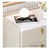 Mesita de noche moderna minimalista de madera maciza para dormitorio, uso doméstico, armario de almacenamiento simple de alta gama para apartamentos de alquiler