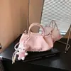 2026 Bolso Nuevo Plegado Cuadrado Pequeño Moda Femenina Versátil Bolso Cruzado Sensación de Mano Diseño de Nicho Mayoreo