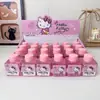 Nueva Original Creativa Caricatura Serie Familiar Sanrio Hello Kitty Rosa Gelatina Falso Agua Mini Versión Falso Agua