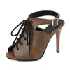 Sandalias Boca de Pez, Tacones con Textura de Madera, Tacones de Aguja, Tacones Súper Altos, Correas con Hebilla Hueca en la Espalda, Sandalias para Mujer, Sandalias de Tacón Alto Abiertas en la Punta para Mujer, Comercio Exterior