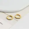 Brincos Versáteis Arco-Íris Personalizados, Brincos Coloridos da Moda Personalizados, Design Redondo de Nicho, Brincos de Diamante Coloridos de Alta Qualidade para Mulheres