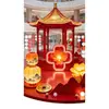 Decorações de Pavilhão Estilo Tradicional para o Festival da Primavera e Ano Novo, Adereços Decorativos de Iluminação Comercial e Dispositivos de Iluminação