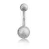 Piercing de umbigo europeu e americano fosco em aço inoxidável, argola de umbigo sexy, moda, dança do ventre, personalidade, joia de piercing multicolorida em estoque