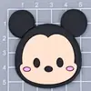 Adesivos de silicone para DIY, borracha, desenhos animados, capa de celular, suporte de airbag, adesivos de menina bonita, animais fofos, adesivos de geladeira, acessórios
