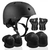 Suministro Listo de Juego de Equipo Protector de Casco Multicolor, Bicicleta Patines Patineta, Equipo Protector Infantil Anticaídas de Seguridad Deportiva