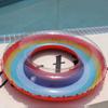 Nuevo anillo de natación grande de arcoíris de 120 cm 60-90 flotador inflable grueso para adultos boya salvavidas fila flotante venta al por mayor