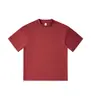 Blockbuster de marca de marea de primavera y verano 240G algodón hielo color sólido cuello redondo manga corta camiseta de hombre coreana simple diaria Joker media manga