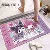 Felpudo de Barro de Diatomeas de Dibujos Animados Kuromi para Entrada de Casa, Felpudo Decorativo Lindo, Alfombrilla Antideslizante Absorbente de Agua para Baño