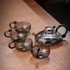 Tetera de vidrio de borosilicato con filtro resistente a altas temperaturas, tetera espesada, tetera de cola de ratón, juego de té, cafetera, tetera de flores