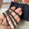 Renda de Orelha de Madeira 6mm Pequeno Pano Acessórios para Roupas de Boneca bjd ob11 Renda Franzida Elástica Babado Renda Elástica