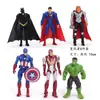 Superhéroes Avengers Capitán América Batman Iron Man Thor Adornos Decoración para Pastel de Cumpleaños