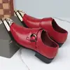 Venta Caliente en Amazon Estilo Británico Transfronterizo Zapatos de Cuero Formales Modernos para Hombre sin Cordones - 25730