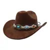 Aliexpress Amazon Chapéu de Cowboy de Camurça Macia para Homens e Mulheres Aba Larga Chapéu de Coco Chapéu Jazz Chapéu de Cavaleiro Yzdjp047