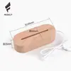 Criativo suporte de lâmpada de madeira maciça base luminosa LED interruptor USB luz noturna ornamentos de madeira faia acrílico luz noturna