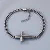 Pulsera Minimalista Versátil de Acero Inoxidable Estilo Japonés y Coreano Transfronteriza para Hombres y Mujeres con Diseño de Alta Gama y Joyería de Cadena Cruzada