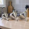 Funil Espessado de Aço Inoxidável, Pote de Óleo de Grau Alimentício com Diâmetro Pequeno, Funil de Vinho Doméstico, Filtro de Despejar Óleo de Boca Pequena, Utensílios de Vinho Atacado