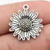 Colgante de Girasol de Plata Antigua de 24x21 mm 2.4g Materiales para Manualidades Más Vendidos Directo del Fabricante