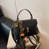 Bolsa Satchel Retrô Pequena Quadrada Feminina 2025 Nova Tendência Outono e Inverno Moda Coreana Design de Nicho Bolsa de Ombro Transversal