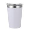 Taza de Leche de 450 ml, Modelo Nuevo, Taza Térmica de Acero Inoxidable 304 con Tapa, Taza de Café Sencilla, Taza Recta para Coche con Doble Pared y Recubrimiento en Spray
