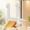 Perchero Plegable con Ventosa Balcón Perchero Retráctil Baño Barra para Colgar Ropa Colgador de Ropa sin Clavos Montado en Pared sin Rastro