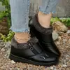 Zapatos Casuales de Algodón Suaves y Antideslizantes Planos para Mujer, Moda Nueva Otoño e Invierno 2025, Versátiles y Cálidos, con Cremallera Lateral para Mujer