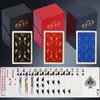 Caja de Regalo Especial de Cartas para Romper Huevos, Paquete Doble, Plástico PVC Escarchado Impermeable y Antidoblado Cartas de Póker de Núcleo Negro Clásicas para Romper Huevos