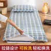 Funda de colchón de algodón puro para dormitorio estudiantil 90x190 cremallera completa individual sábana bajera de algodón protector de colchón
