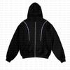 AliExpress Europa y Estados Unidos comercio exterior personalidad cool estilo hip hop punk sudadera holgada de manga larga estampada con patrón de dardos para mujer