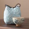 Taza de té Lotus Ge kiln pintada a mano juego de té kung fu taza de té de cerámica para el hogar esmalte abierto Copa Maestra Caja de Regalo Venta al por mayor