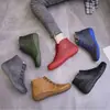 Botas de cuña retro versátiles y cómodas con cremallera lateral, novedad otoño e invierno 2026, botas Martin ligeras casuales de trabajo para mujer