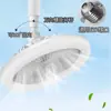 Nova luminária ventilador para quarto, luminária ventilador de teto LED ultra brilhante com controle remoto para sala de jantar, cozinha e banheiro