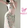 [Mar de Flores de Glicina] Traje de Baño para Mujer Bikini Bikini Dividido Tres Piezas Corea del Sur Sexy Celebridad de Internet Traje de Baño