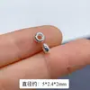 Plata de Ley S925 Cuentas de Rueda Cuentas con Cuentas Accesorios de Junta Cuerda para Pulsera de Cuentas DIY Material para Joyería