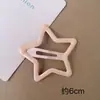 Grampo de Cabelo Estrela Colorido Dopamina Grande 6cm para Meninas, Presilha Lateral para Mechas, Presilha Bb, Presilha Fofa para Meninas Jovens