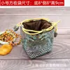 Bolsa de joyería de fondo redondo con bolsillo largo tipo manojo bolsa de juego de texto bolsa de almacenamiento para tazas de té bolsa cuadrada de fondo vintage bolsa de regalo al por mayor