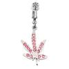 Gebei Europa y Estados Unidos anillo para ombligo de mariposa transfronterizo anillo para ombligo de conejo anillo para ombligo con forma de corazón sin perforación de agujero clip para la oreja de doble uso
