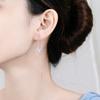 Aretes de circonita de joyería Wanying Plata de ley S925 Estilo coreano largos moda dulce regalo Aretes Súper Hada venta al por mayor personalización