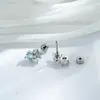Ilha das Estrelas Diamante de Cristal Design de Nicho Forma de Estrela Zircônia Haste de Liga de Titânio Piercing na Orelha Hélice Cartilagem Stud Ósseo da Orelha