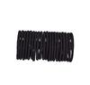Elásticos de Cabelo Coreanos Pretos 4mm Alta Elasticidade, Elásticos Básicos Sem Costura Simples, Acessórios DIY, Elásticos de Cabelo, Alta Elasticidade