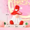 Decoración de micro paisajismo de musgo navideño de frutas, pastel de fresa, pastel de mago de nariz grande, accesorios de decoración de bola de cristal