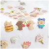 Pegatinas de Espuma Shanle 3D de Gato con Flock Dorado, Conejito de Dibujos Animados Tridimensional, Decoración de Manualidades DIY para Niños, Recompensa