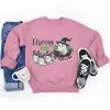Sudadera de Terciopelo Fino Europea Transfronteriza Fantasma de Halloween Merry Boo Sudadera con Cuello Redondo