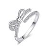 Anillo de Lazo de Lujo Ligero Estilo Japonés y Coreano para Mujer 2024 Nueva Moda Apertura Ajustable Personalidad Moderna Anillo de Dedo Combinable