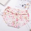 Ropa Interior Japonesa para Niña Estilo Seda de Hielo Sin Costuras Estampada Transpirable de Una Pieza con Patrón de Dibujos Animados Entrepierna de Algodón Calzones Florales de Cintura Media