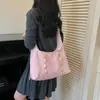 Bolsa de mano casual estilo coreano para mujer, bolso de hombro simple y versátil, bolso escolar para estudiantes de gran capacidad, bolso cruzado ligero para ir al trabajo
